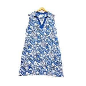 Foxcroft Angel Tropical Leaf Print Shift Dress Sz 3X Stretch Vacation Cruise NEW